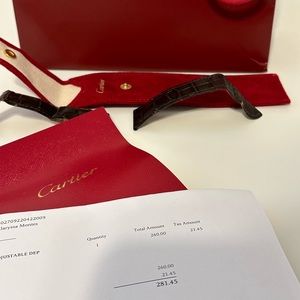 Cartier watch leather band